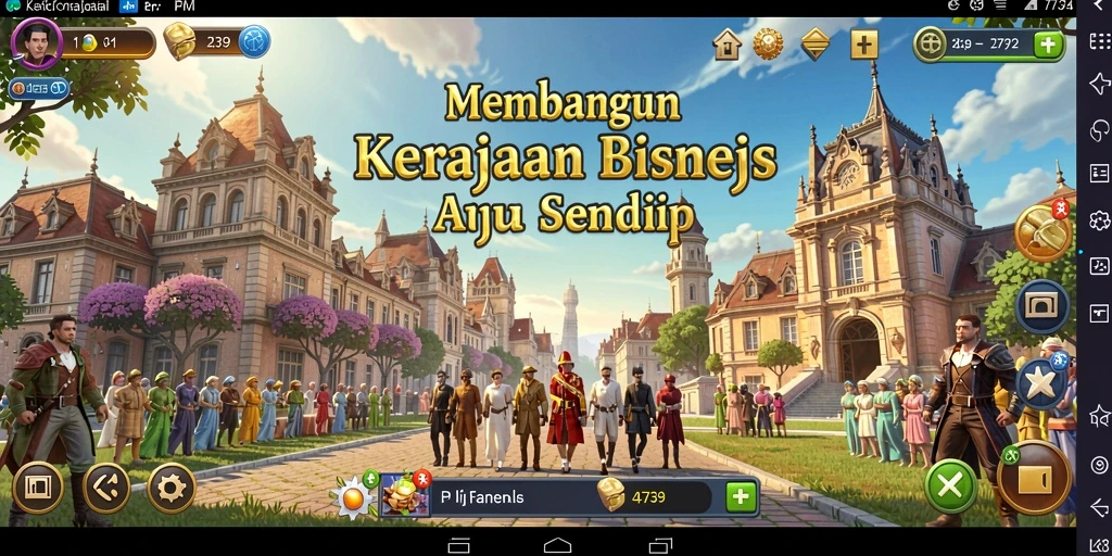 Tampilan gameplay menarik dari 2739 yang menampilkan strategi Tycoon.