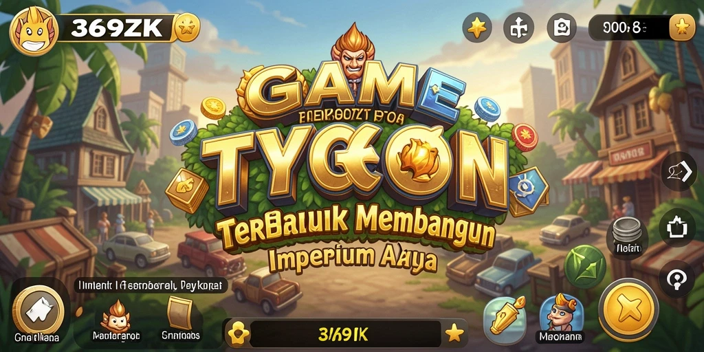 Tampilan permainan 369ZK saat membangun kerajaan bisnis.