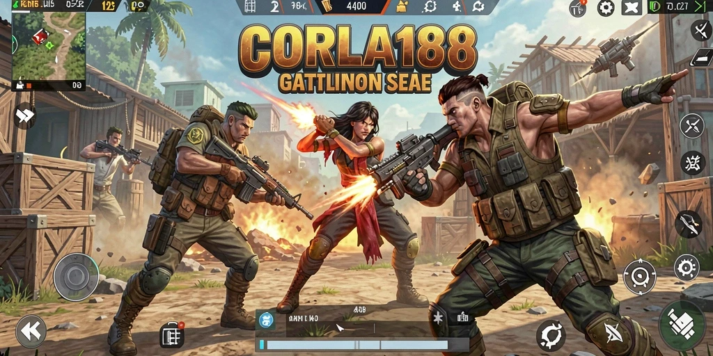 Gameplay menegangkan dari game Battle Royale CORLA188.