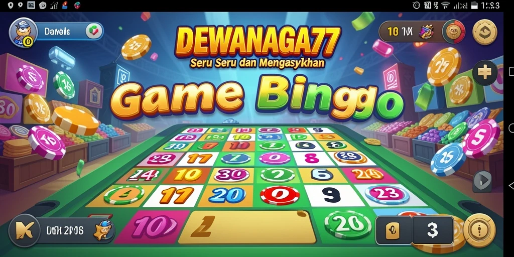 Screenshot DEWANAGA77 menampilkan gameplay Bingo yang seru dan interaktif.