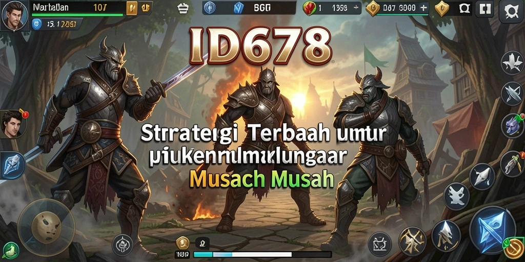 Tampilan utama ID678 menampilkan pertempuran strategi yang dinamis dan menegangkan.