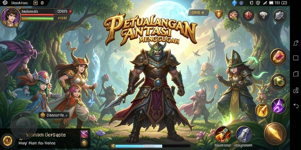 Screenshot IDR89 menampilkan aksi pertempuran yang mendebarkan di dunia RPG.