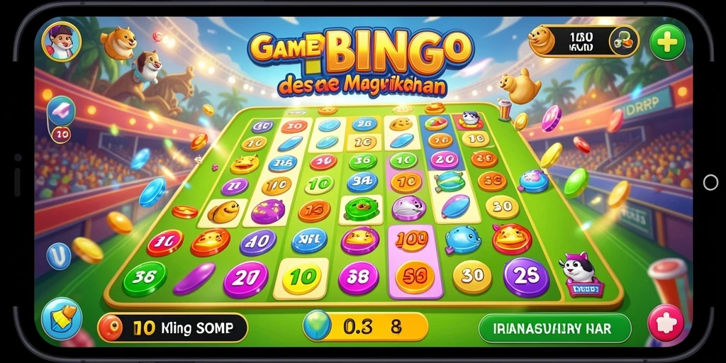 Tangkapan layar gameplay IDRRP menampilkan keseruan permainan Bingo.