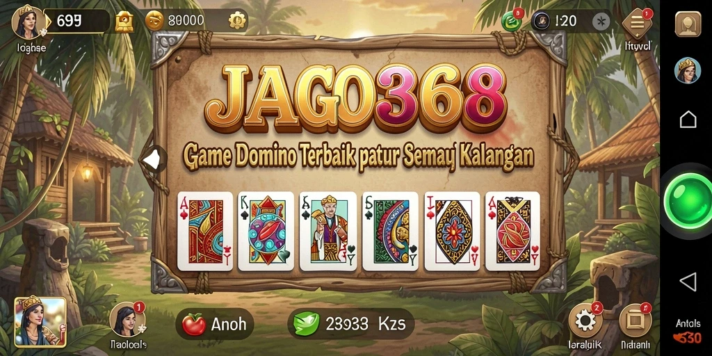 Tampilan gameplay Domino yang seru dan interaktif di JAGO368.