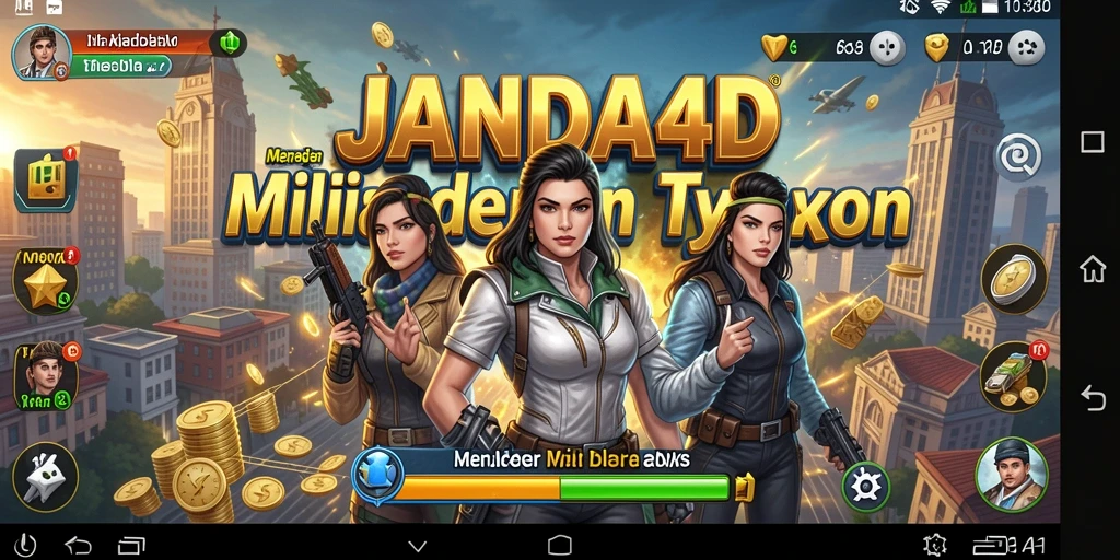 Screenshot gameplay JANDA4D yang menggambarkan suasana Tycoon.