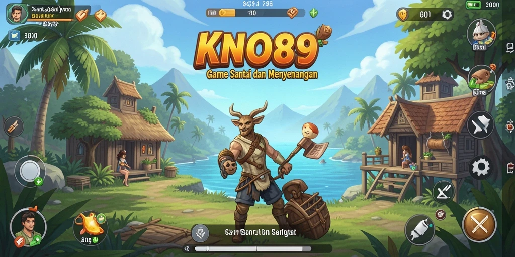 Tampilan gameplay KNO89 yang penuh warna dan menyenangkan.