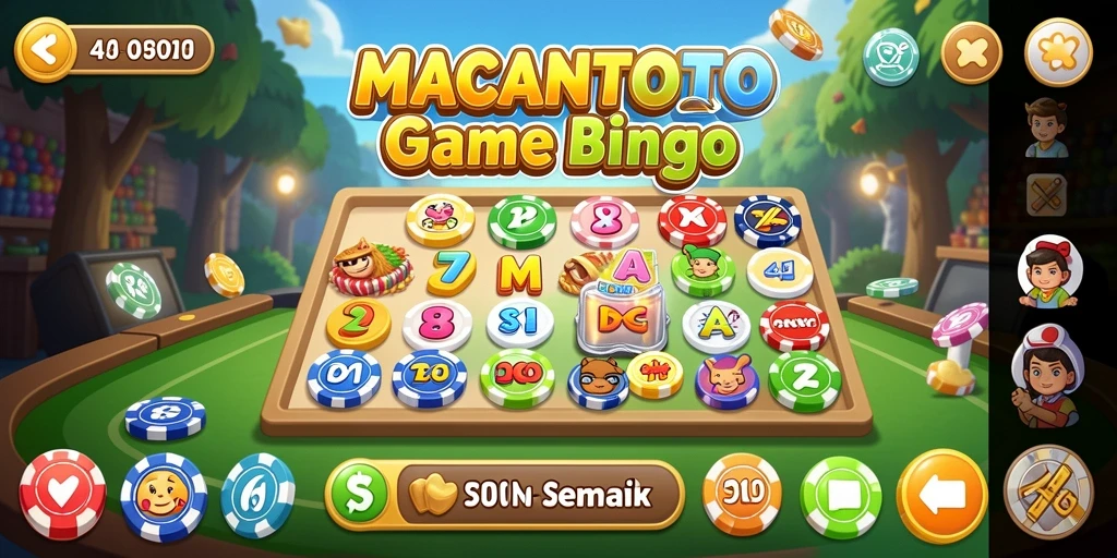 Screenshot gameplay Bingo di MACANTOTO yang seru dan interaktif.