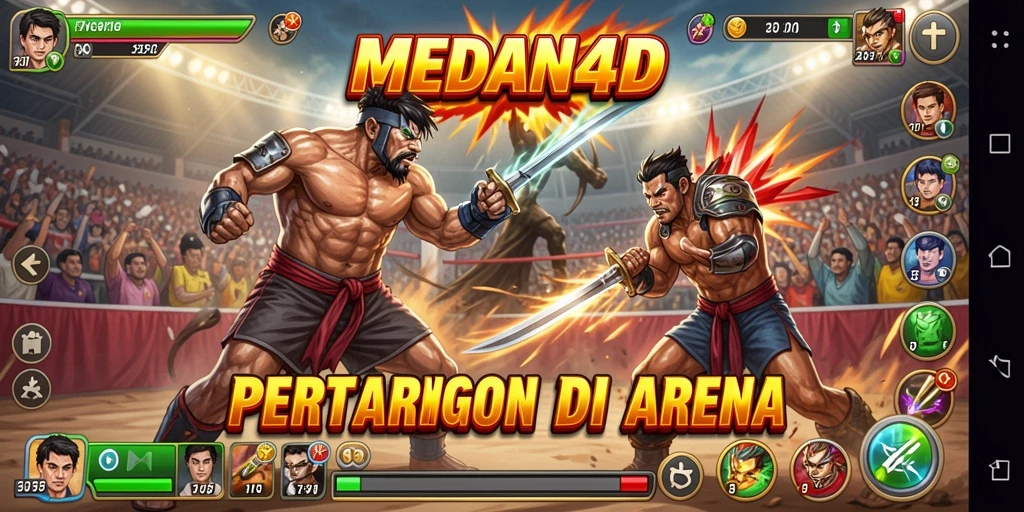 Tampilan mendebarkan dari pertarungan di MEDAN4D.