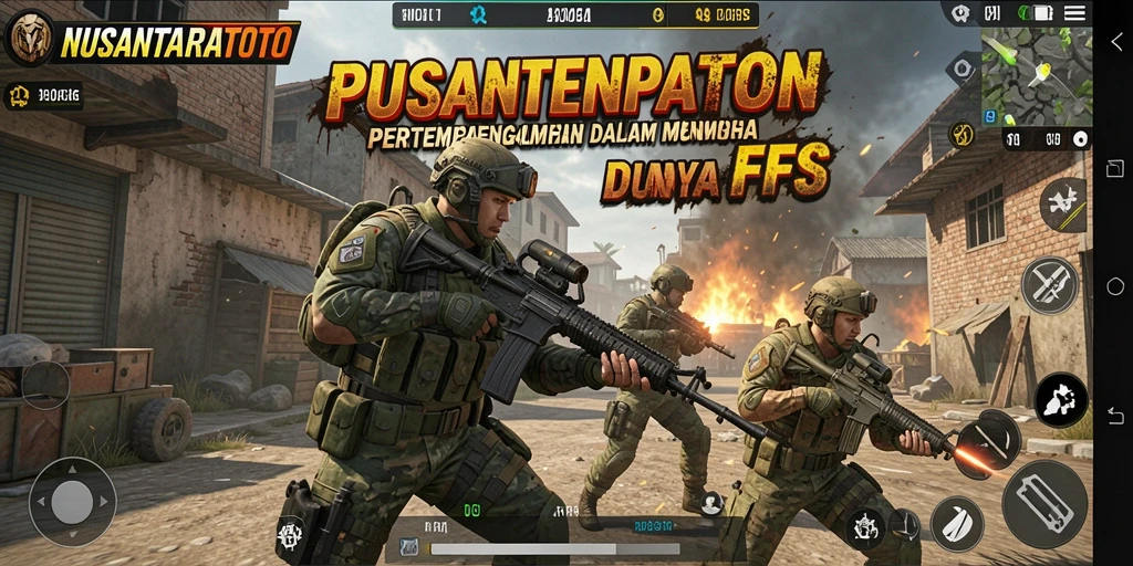 Screenshot gameplay NUSANTARATOTO menampilkan pertempuran yang mendebarkan dalam suasana FPS.