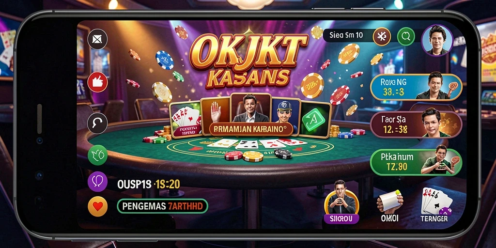 Tampilan gameplay Kasino di OKJKT yang menawan dan mengasyikkan.