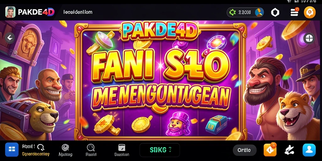 Screenshot gameplay PAKDE4D menampilkan suasana slot yang mendebarkan.