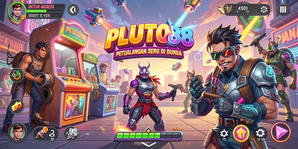 Tampilan gameplay yang menawan dalam PLUTO88, penuh aksi dan petualangan.