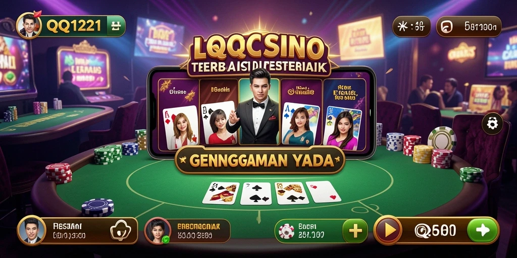 Tampilan interaktif permainan Live Casino QQ1221 yang menawan.