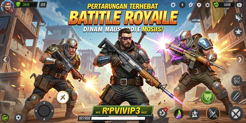 Tampak aksi mendebarkan dalam gameplay RPVIP3 dengan pertarungan intens.