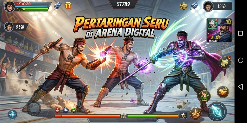 Tangkapan layar ST789 menampilkan aksi pertarungan yang seru dan mendebarkan.