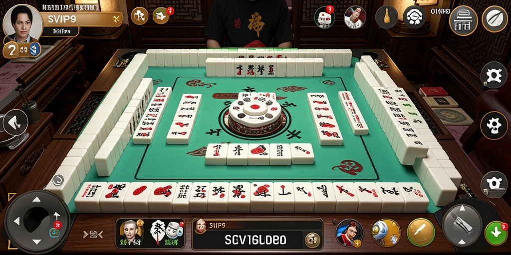 Tampilan permainan Mahjong yang mengasyikkan di SVIP9.
