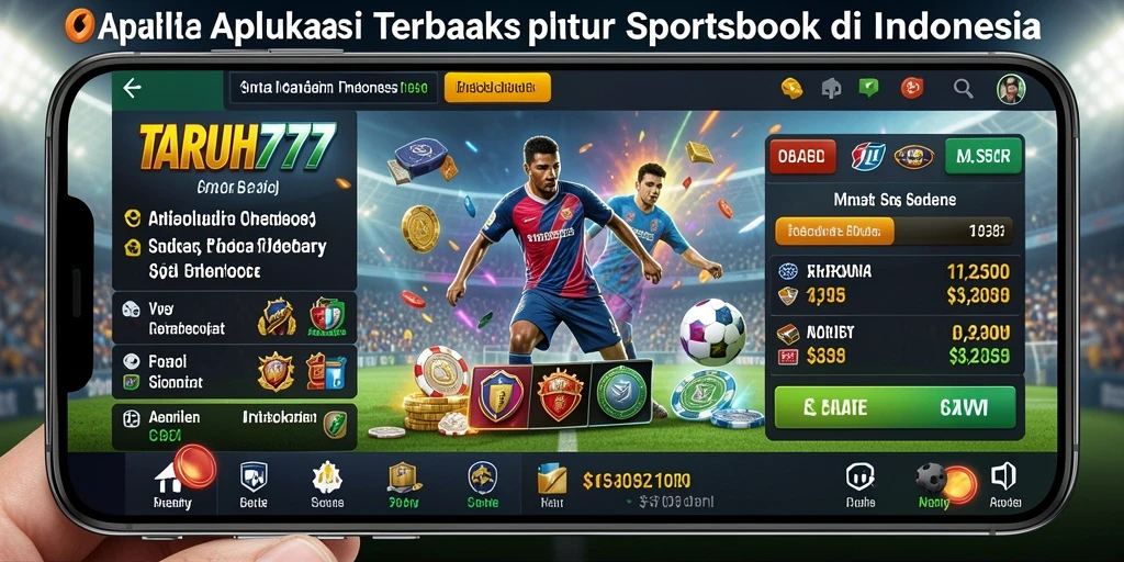 Screenshot TARUH777 menampilkan antarmuka pengguna saat bertaruh pada olahraga.