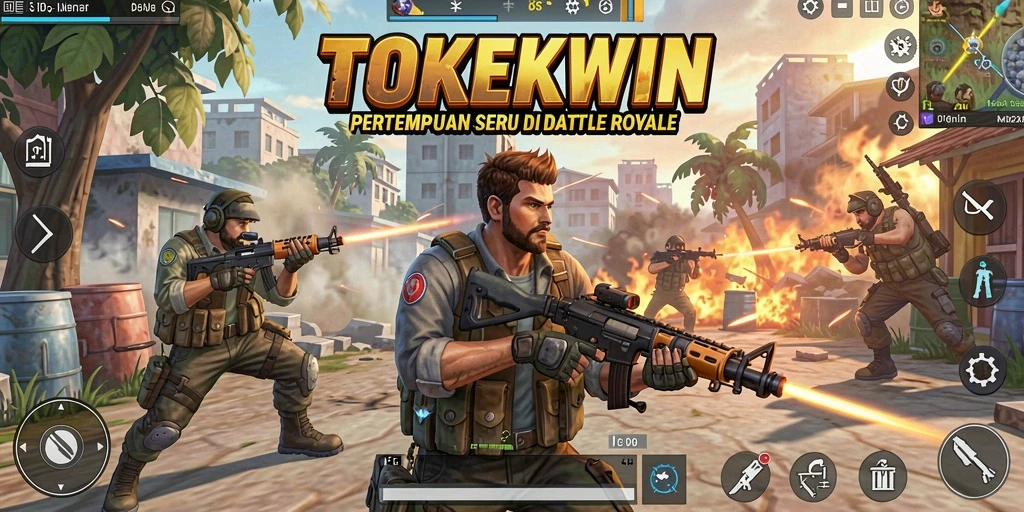 Gameplay intense di TOKEKWIN dengan pertempuran seru.